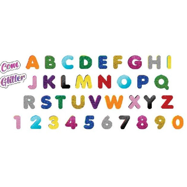 Letra de EVA com Glitter