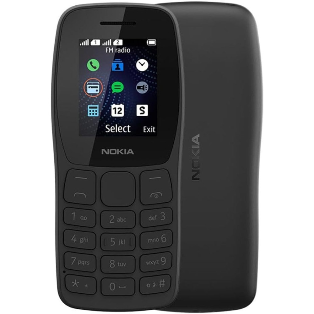 CELULAR NOKIA 105 2G NK093 DUAL MP3 RADIO FM LANTERNA PRETO