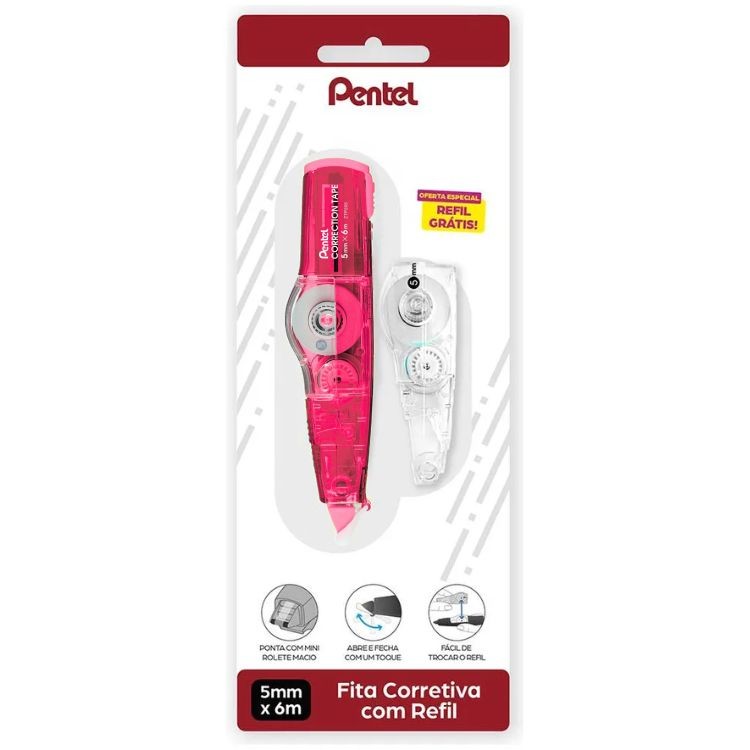 Fita Corretiva C /Refil PENTEL em Oferta na Shopee