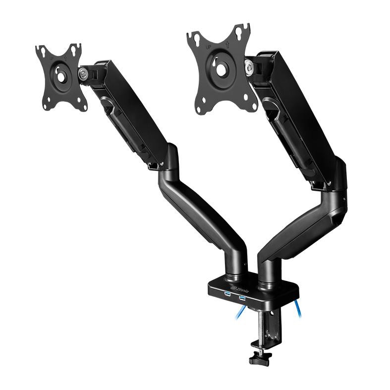 Suporte Articulado Para Dois Monitores Zinnia Nimbo 210, 13 Pol a 32 Pol, Preto, ZNO-USB210-BL01 em Oferta na Shopee