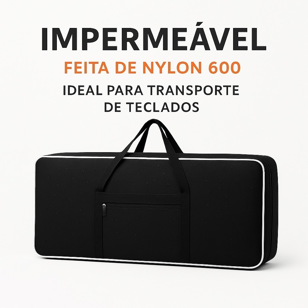Capa Impermeável Simples para Teclado 5/8 em Nylon Reforçado