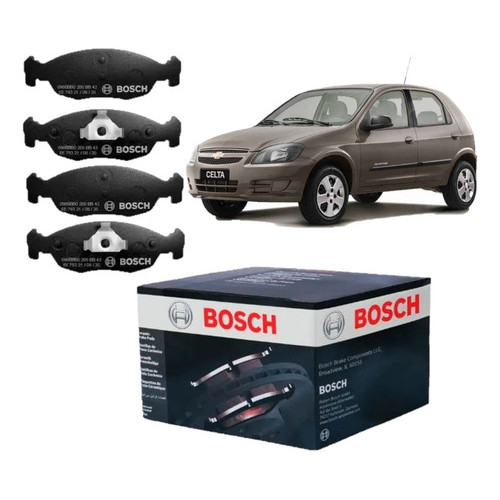 Jogo De Pastilhas De Freio Bosch Chevrolet Agile 2009 A 2013