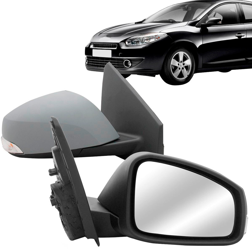 Retrovisor Externo Fluence 10 11 2012 2013 2014 2015 2016 2017 Elétrico Com Sensor Temperatura