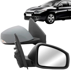 Retrovisor Externo Fluence 10 11 2012 2013 2014 2015 2016 2017 Elétrico Com Sensor Temperatura