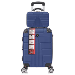 Kit Mala De Viagem Bordo PP 8kg e Frasqueira P Luxo Tripx