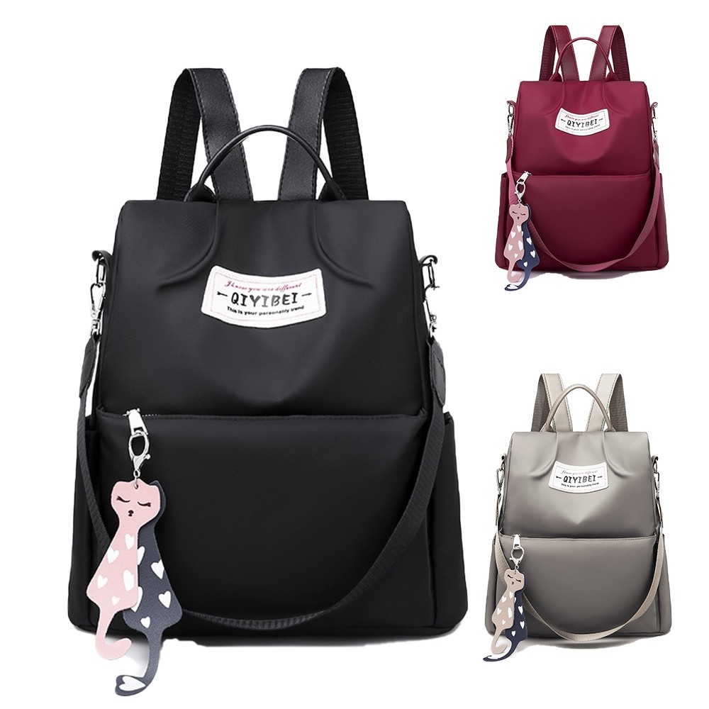 Mochila Grande De Nylon Impermeável | Unissex Para Notebook E Estudantes em Oferta na Shopee