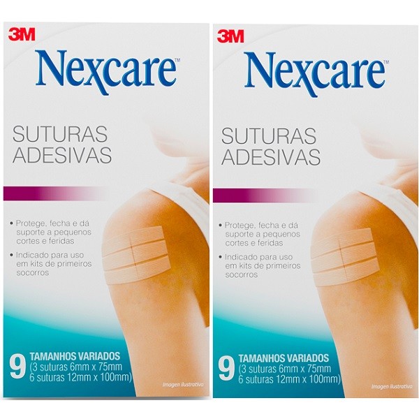 Kit com 2 Caixas de Nexcare Sutura Adesiva em Oferta na Shopee