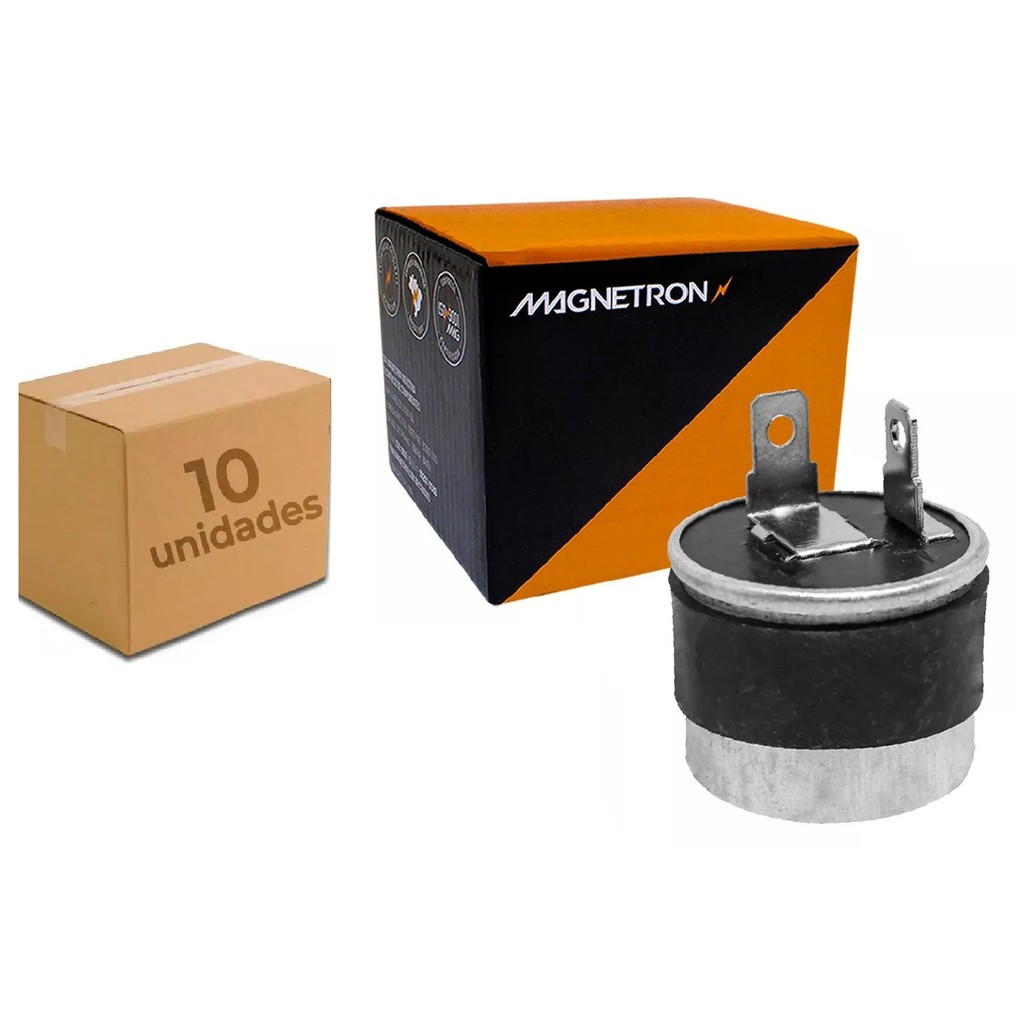 Rele Pisca 12V HONDA CG 125 1976 ATE 1989 Redondo 2 Terminais KIT 10 PEÇÃS ATACADO MAGNETRON