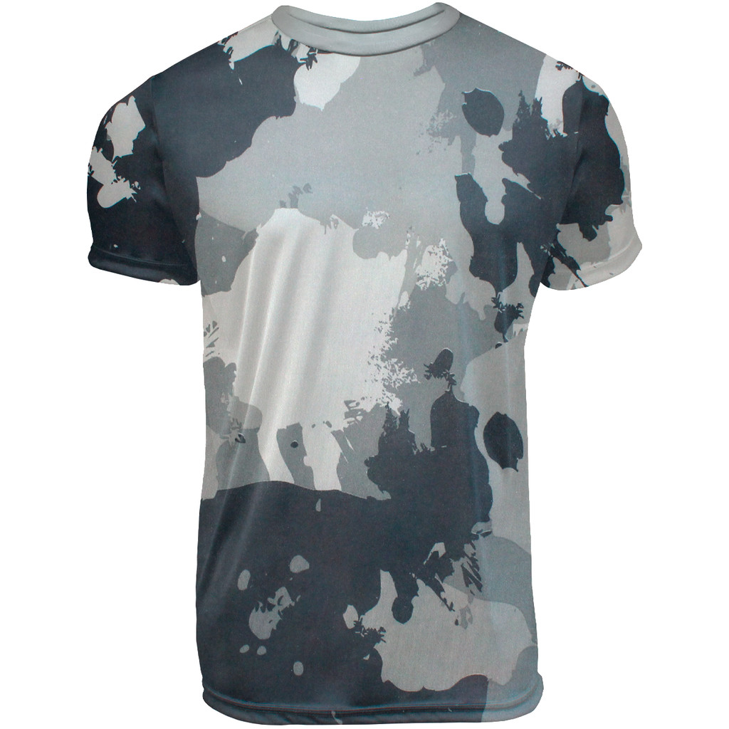 Camisa manga curta gola redonda proteção UV50+ (poliéster/elastano)