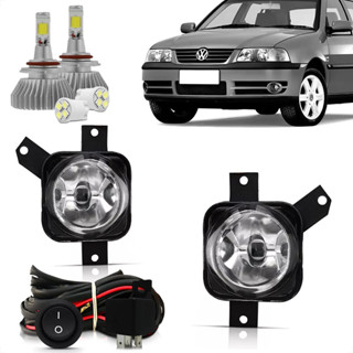 Kit Farol De Milha Neblina Auxiliar Gol Parati Saveiro G3 Fase 2 2003 2004 2005 + Led em Oferta na Shopee