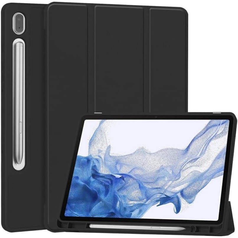 Capa Compatível com Samsung Galaxy Tab A9+ e S Série - com suporte para caneta Suporte Ajustável e Alta Proteção” em Oferta na Shopee