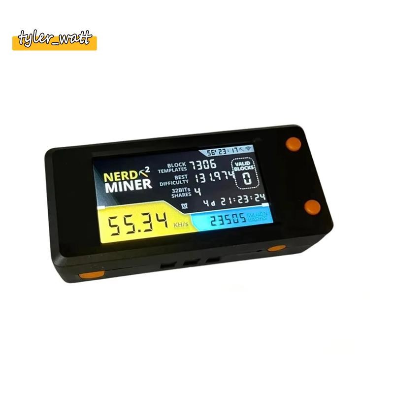 NerdMiner V2 78kh/S Hashrate Bitcoin Nerd Miner Btc Solo Crypto Mineiro Máquina De Mineração Com Display