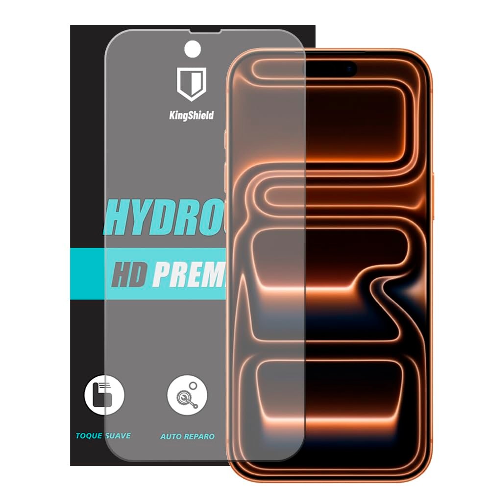 Película Kingshield Hydrogel Para iPhone 17 Pro 6.3 Clear Anti-Risco Celular Smartphone