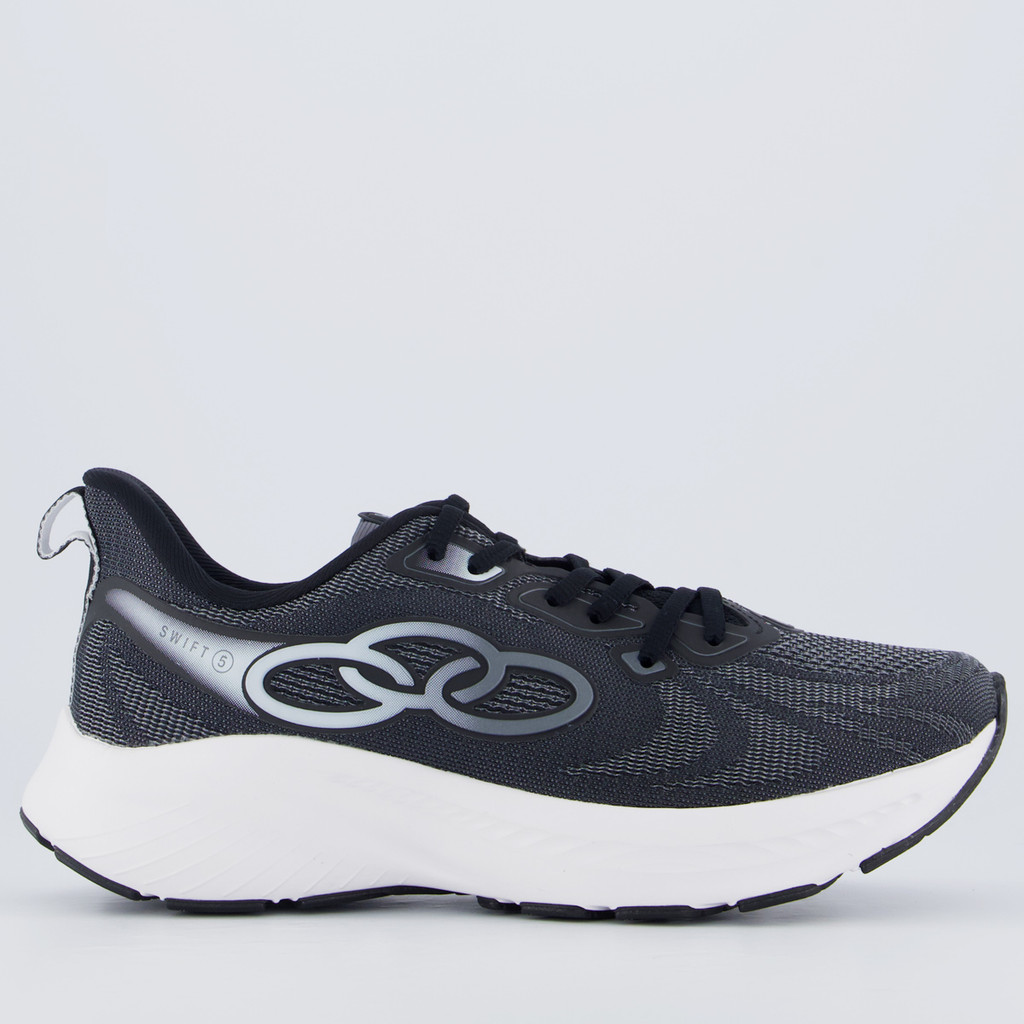 Tênis Olympikus Swift 5 Feminino Preto e Branco em Oferta na Shopee