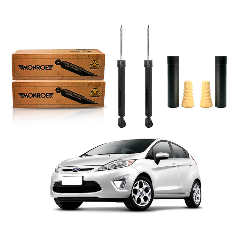 Kit Amortecedor Traseiro New Fiesta Mexicano 1.6 2011 A 2013 em Oferta na Shopee