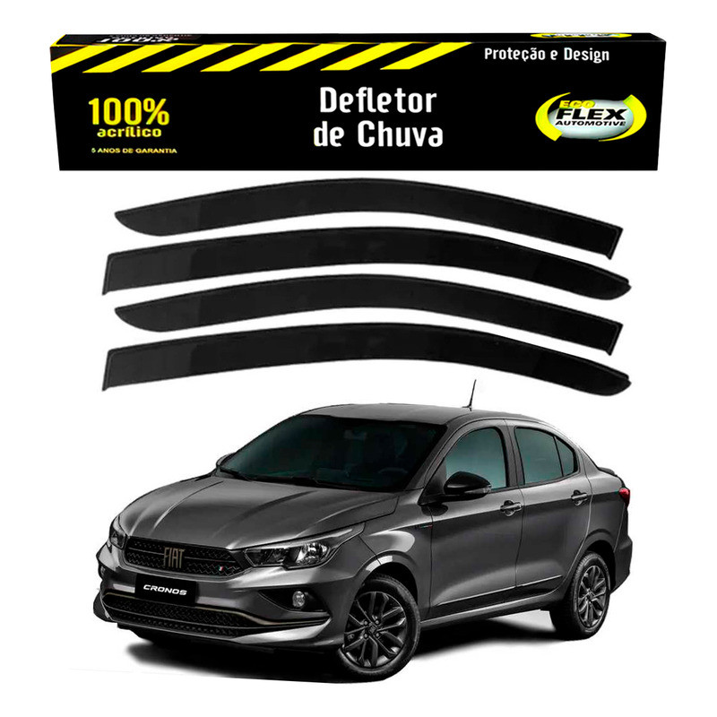 Jogo Defletor Calha Chuva Cronos 1.0 1.3 1.8 2022 A 2025 em Oferta na Shopee