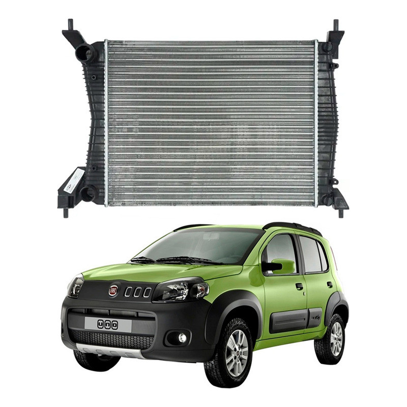 Radiador Agua Uno Way 1.0 1.4 Manual 2011 A 2016 em Oferta na Shopee