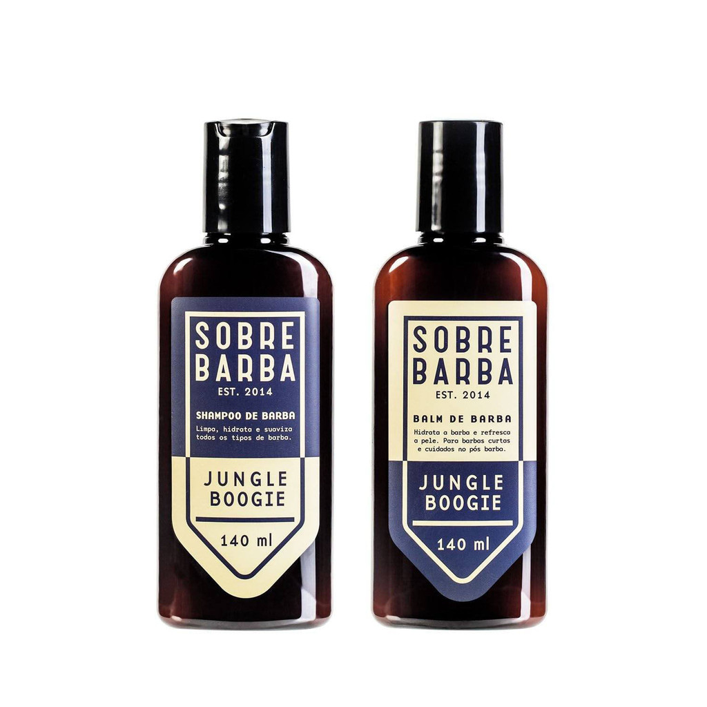 Kit Sobrebarba - Shampoo e Balm de Barba - Jungle Boogie