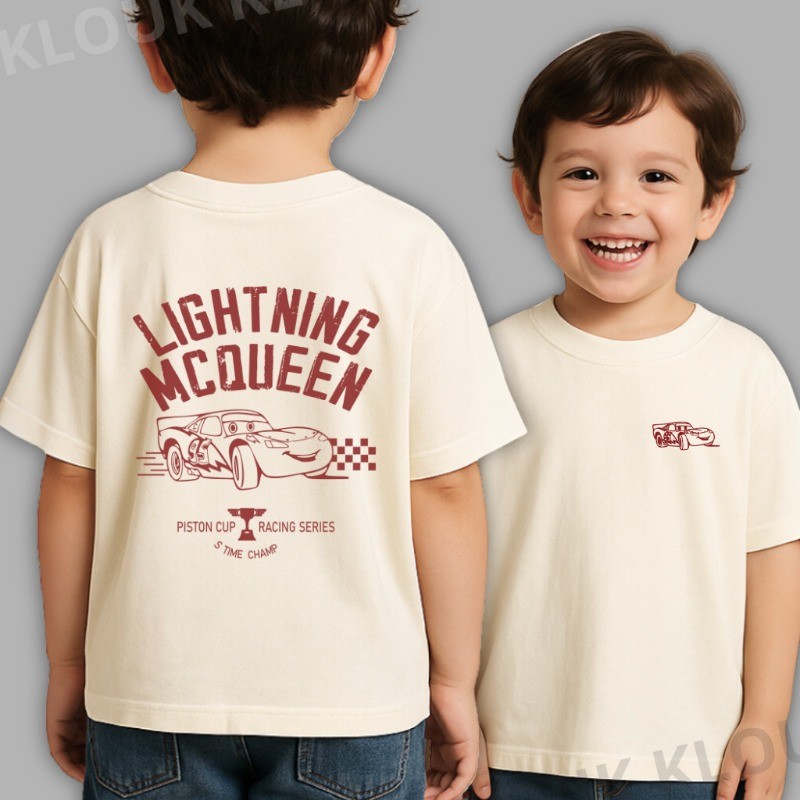 Camiseta Carros Infantil Unissex McQueen 100% Algodão em Oferta na Shopee