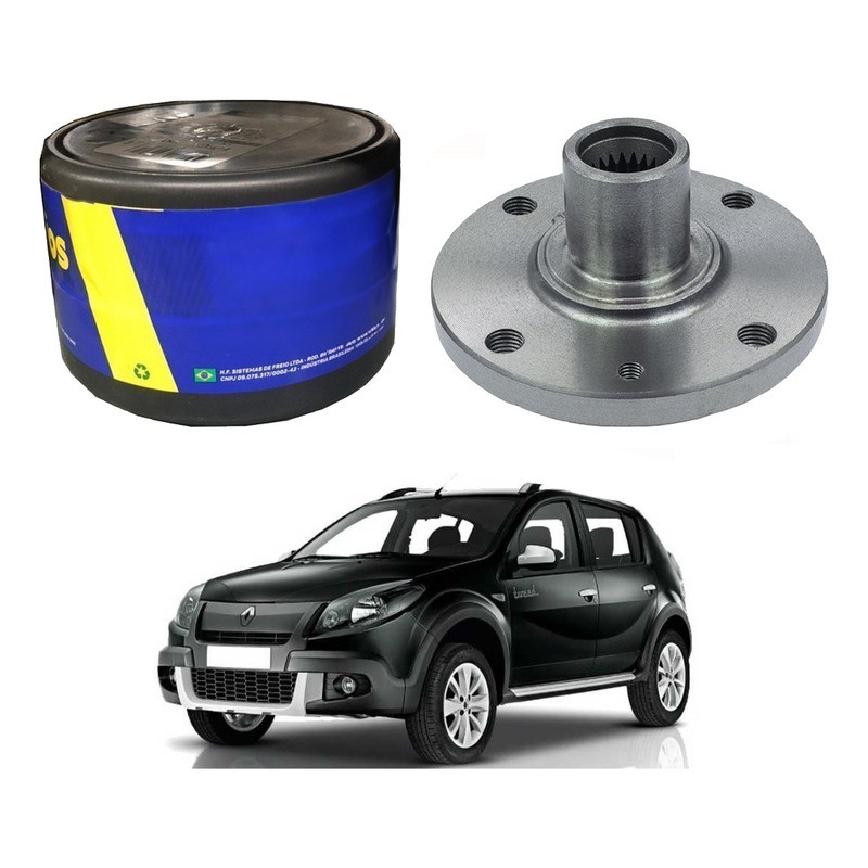 Cubo Roda Dianteiro Hipper Sandero Stepway 1.6 2007 A 2014 em Oferta na Shopee