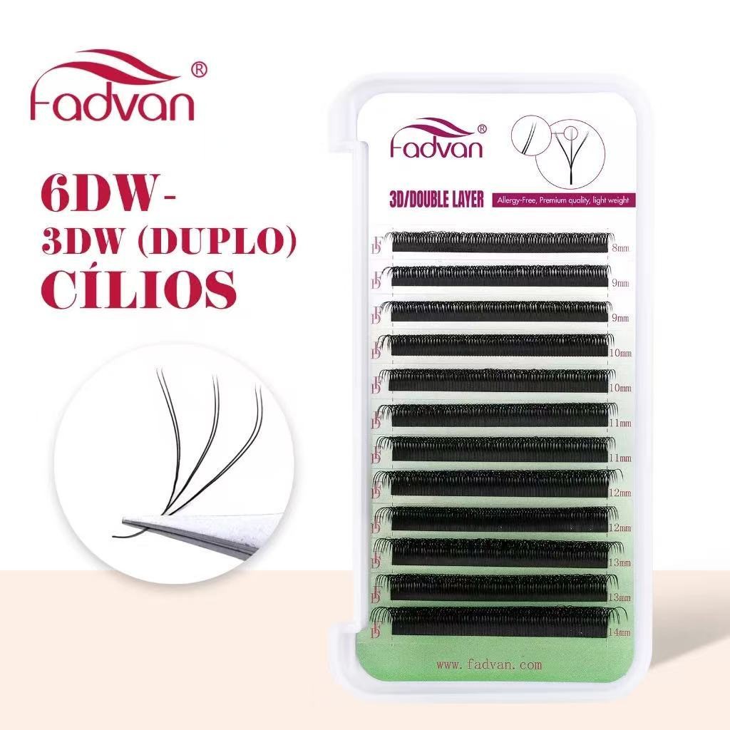 FADVAN Floração Automática W Shape 6D Duplo 3D Fãs Premade Extensões De Cílios Luz Natural Pestanas em Oferta na Shopee