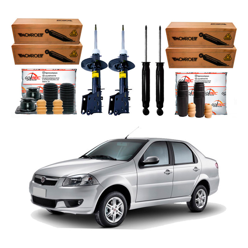 Amortecedor Dianteiro Traseiro Siena Rst 1.0 1.4 2010 A 2012 em Oferta na Shopee