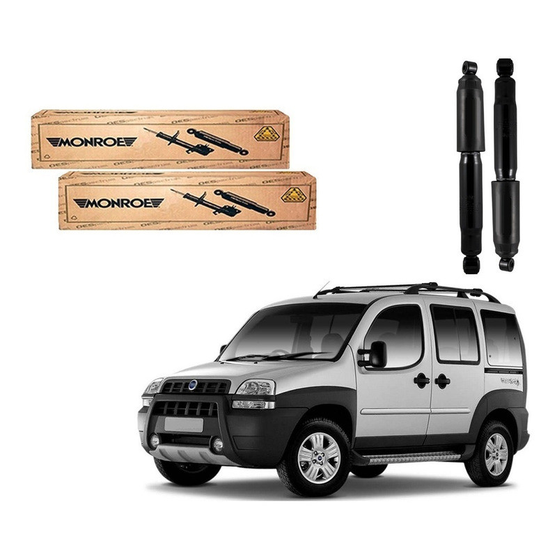 Par Amortecedor Traseiro Doblo Adventure 1.8 2003 A 2010