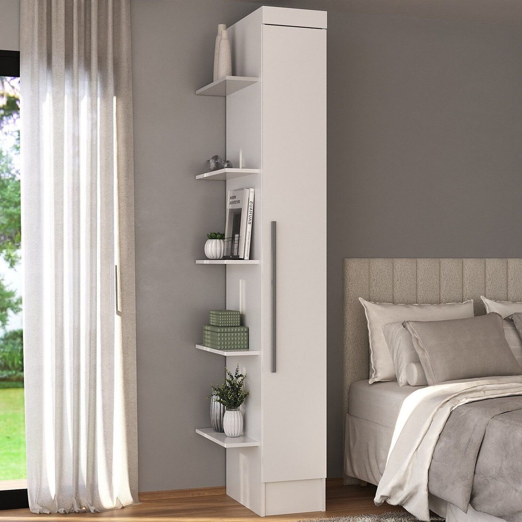 Módulo Armário 1 Porta com Prateleira Externa Viena em Oferta na Shopee