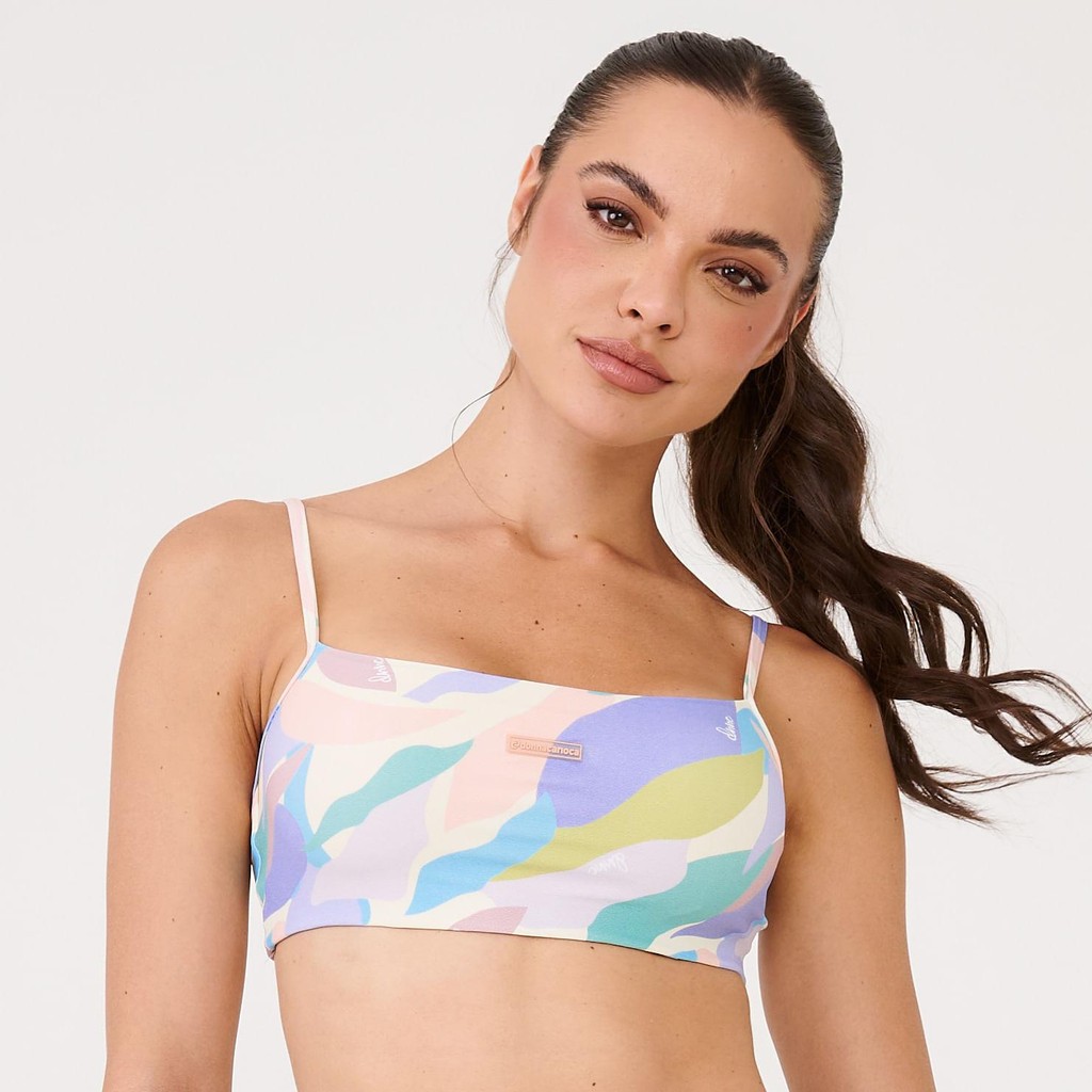 Top Faixa Estampa Dream Poliamida Soft Com Bojo