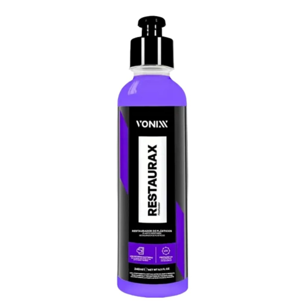 Restaurador De Plasticos E Borrachas Restaurax 240ml Vonixx