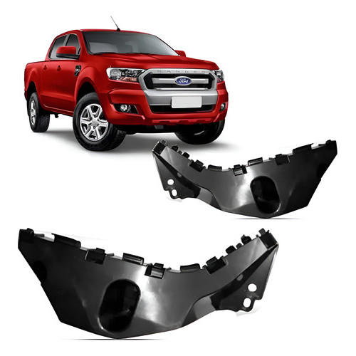 Par Suporte Guia Parachoque Dianteiro Ranger 2016 2018 2019