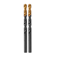 BROCA ACO RAPIDO PROFISSIONAL, NITRETO DE TITANIO, PARA METAL, 6,5MM, 2PCS // GROSS
