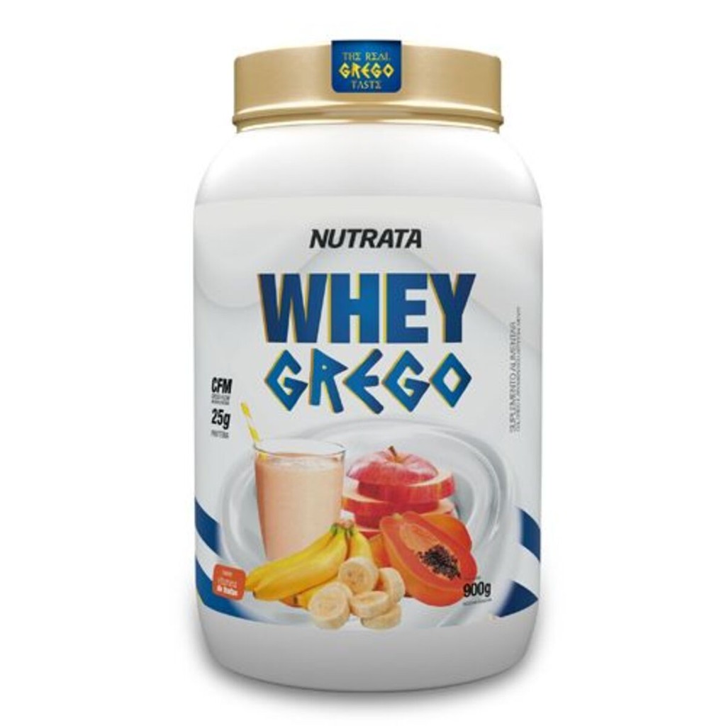 Whey Grego - 900g Vitamina de Frutas - Nutrata
