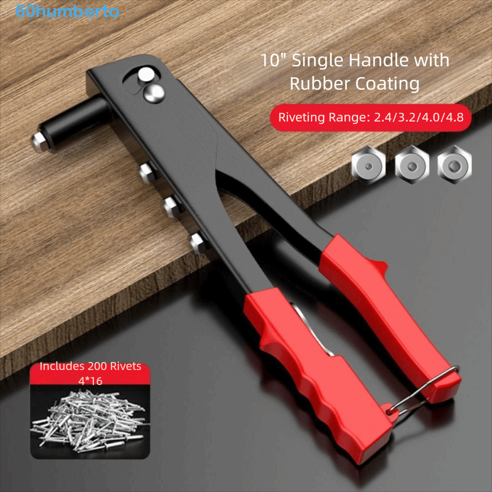 Ferramenta De Rebite Pop HUMBERTO , Conjunto De Rebitador Manual De Alça Dupla De Construção De Aço , Ferramentas De Fix