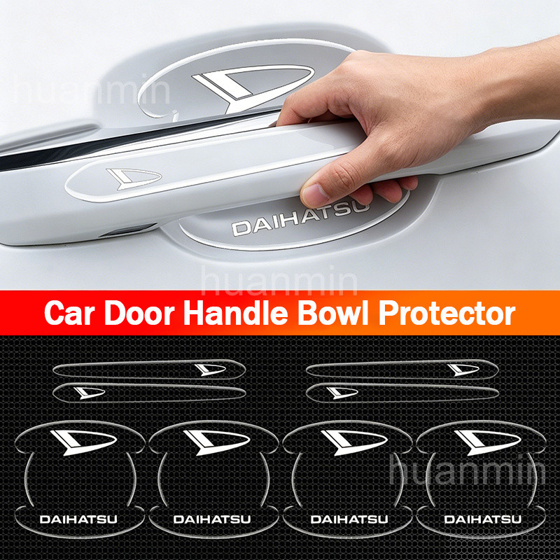Set of 14 Clear Door Handle Protectors Car Scratch Protection Stickers For Daihatsu Mira Delta Avy Ayla Sirion Feroza