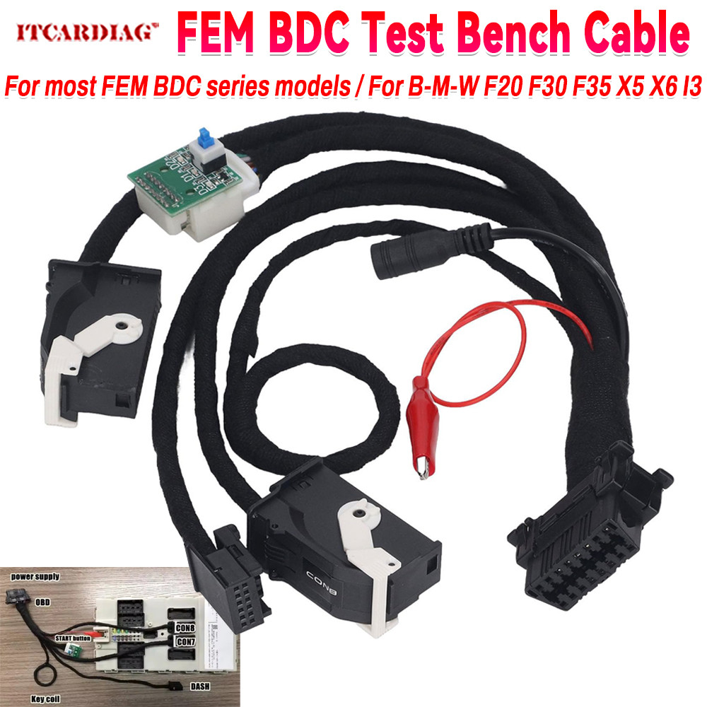 FEM BDC Cabo De Plataforma De Teste De Carro 4 Interface Chave Programador Adaptador Para BMW F20 F30 F35 X5 X6 I3