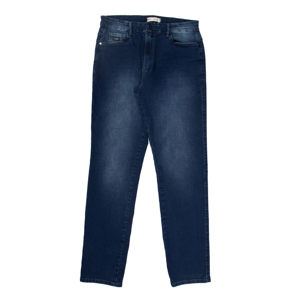 Calça Jeans Masculina Max Denim Slim Fit Azul Escuro
