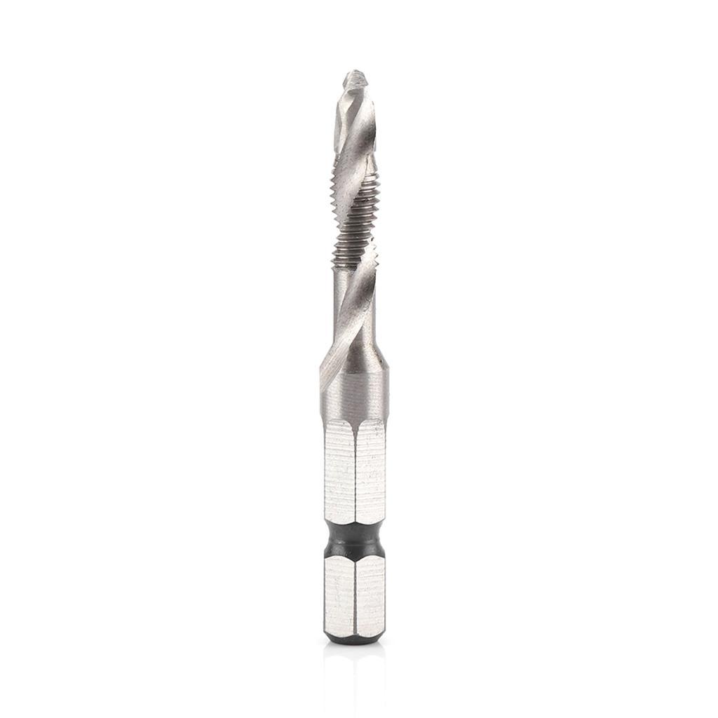housespace.br-SIP-TW M5 HSS Hex Shank Tap Broca Bits para Metal Macio Alumínio Ferro Perfuração Corte Chanfradura