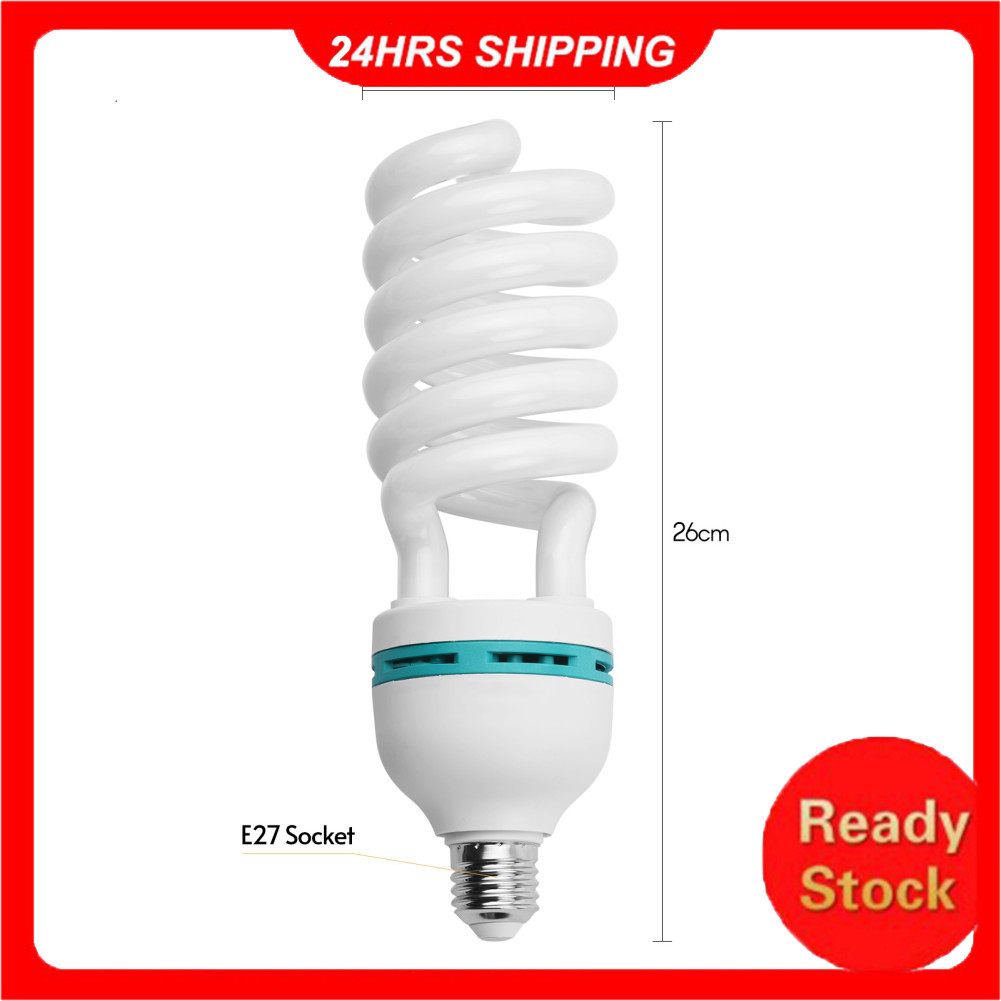 maloryeb-br-SIP BOLLUMA Photography Lâmpada de espectro total 135W 5500K Luz diurna contínua E27 Lâmpada branca para