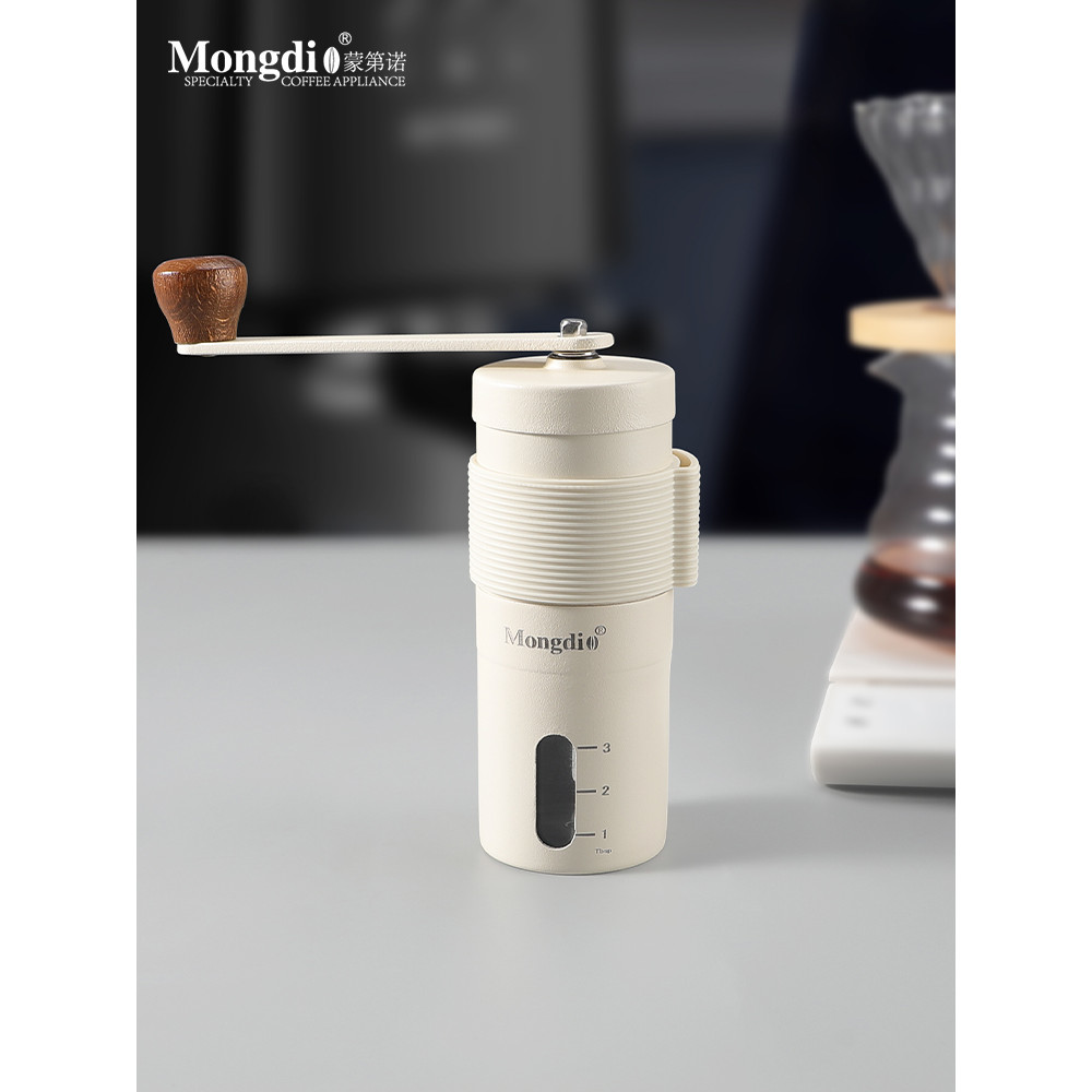 Mongdio Moedor de mão Moedor de grãos de café Moedor manual Máquina de café pequeno de café portátil
