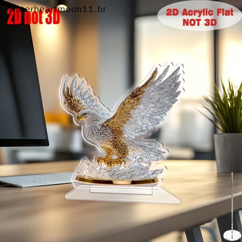 Água Batendo Águia 2D Acrílico Decoração De Mesa Moderno Vaso Animal Ornamento Para Presente De Casa