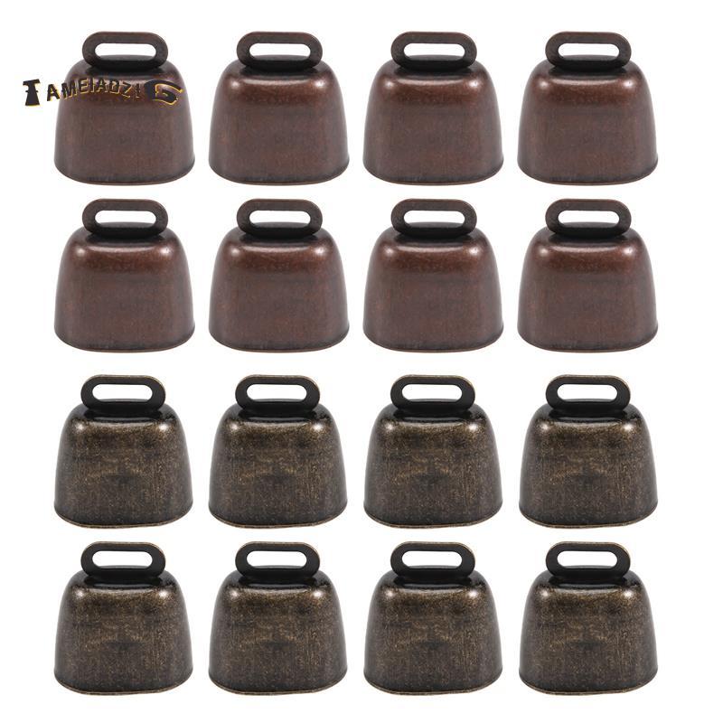 [Entrega Rápida T] 16 Pcs Vaca Cavalo Ovelha Pastando Sinos De Cobre Pequenos Latão Gado Cabra Fazenda Sino Alto De Long
