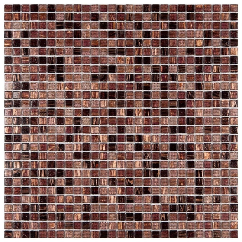 Pastilha de Vidro de 30cm X 30cm Rende  Glass Mosaic Miscelânea Lilas