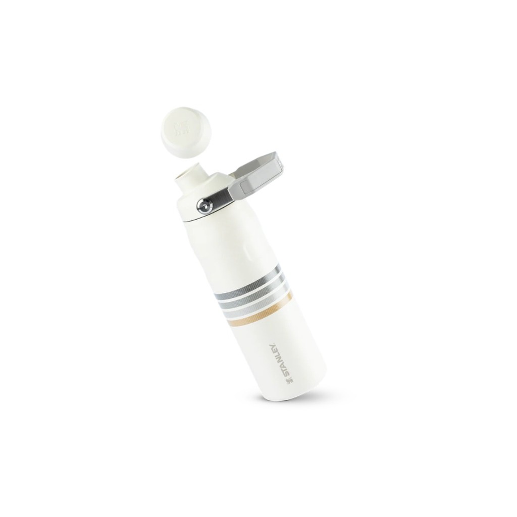 Garrafa Térmica Aerolight Fast Flow Varsity Cream Ash Stripes | 710ml