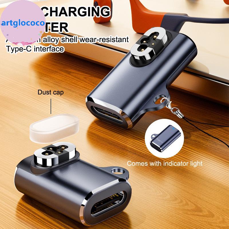 Artglococo Tipo C Condução Óssea Fones De Ouvido Carregador Magnético Adaptador Para Shokz OpenSwim Pro S710 De Carregam