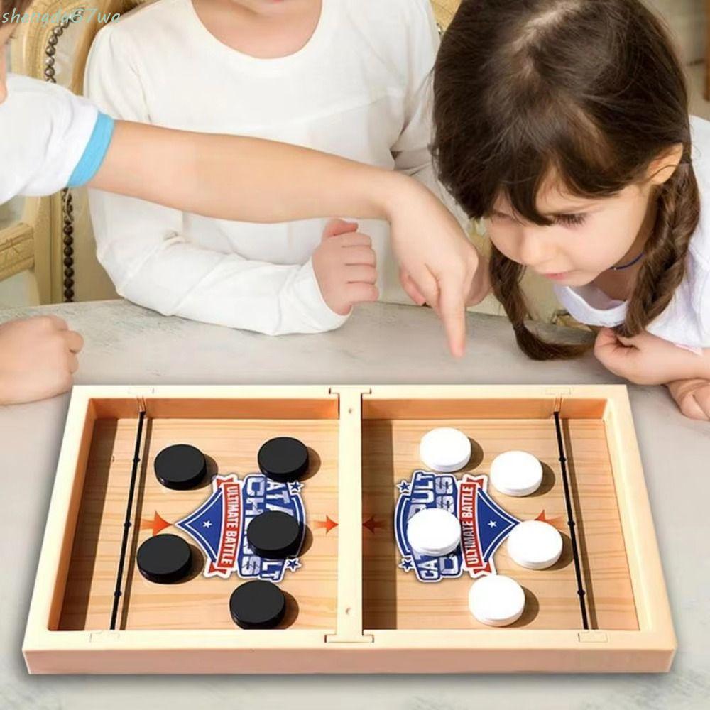 SHENGDA Jogo De Estilingue Rápido , Hóquei De Mesa De Xadrez De Plástico , Interativo Para Pais E Filhos