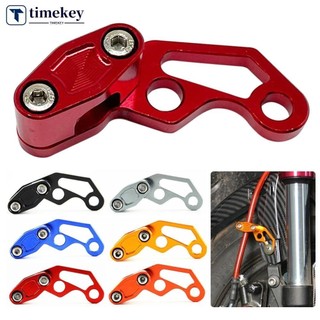 1Pc Universal CNC Motocicleta Clipe De Mangueira Freio Modificado Óleo Linha Braçadeira Protetor Liga Alumínio