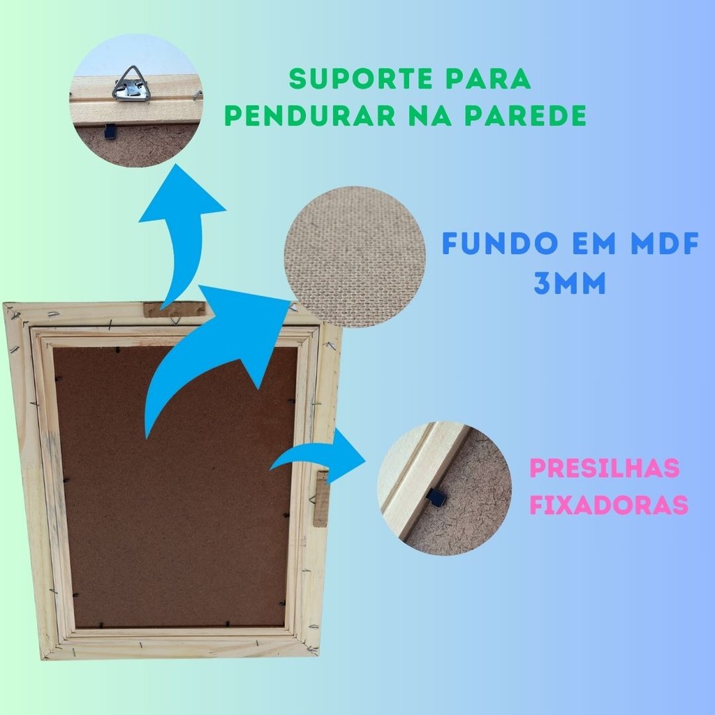 Quadro Decorativo Religioso Santa Ceia - Última Ceia A4 Luxo