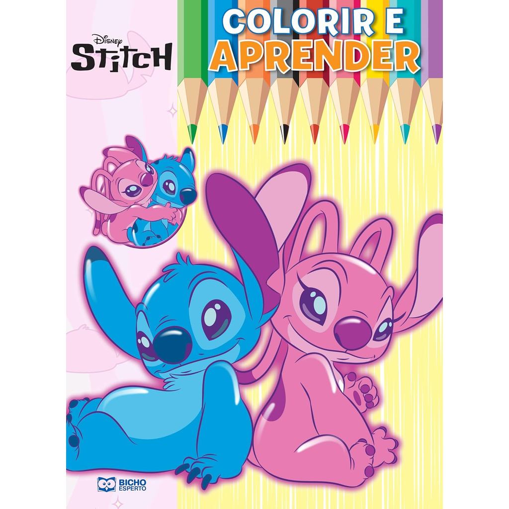 Colorir e Aprender Disney | Stitch e Angel