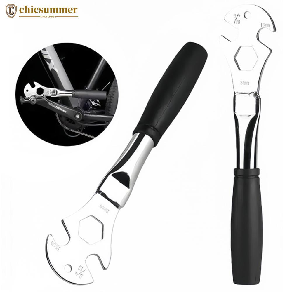 CHICSUMMER Multifuncional Chave De Remoção Pedal Bicicleta 15MM Mandíbula Padrão 24MM Hex Buraco Eixo Traseiro Dianteiro